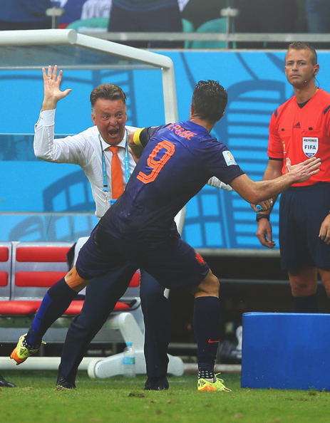 WCSnapshot's tweet photo. Van Persie &amp; Van Gaal - #Netherlands http://t.co/KnwMSAwyRH