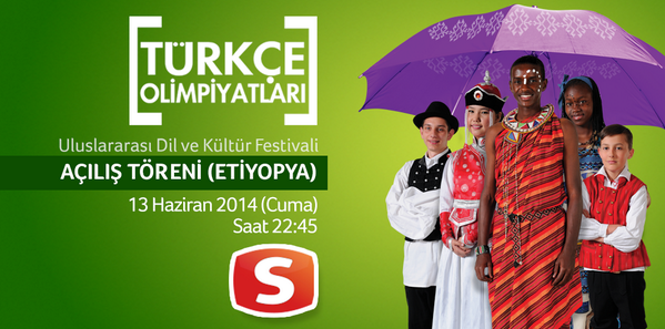 turkceder's tweet photo. Uluslararası Dil ve Kültür Festivali
#TürkçeOlimpiyatları
ETİYOPYA 2014
Bu akşam 22:45'te Samanyolu TV'de! http://t.co/MecrSCgPl1