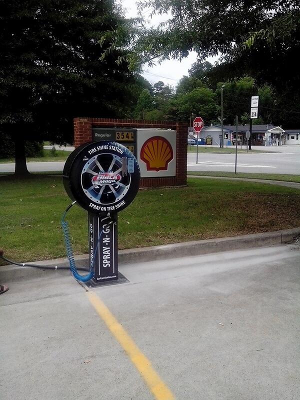 New tire shine vending machine installed get one for your location today. 800.367.7973
