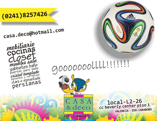 Casa_Deco's tweet photo. Celebremos el Goooolll http://t.co/FF6DS4L1ha