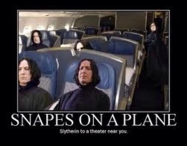 CommonPotterFan's tweet image. Snapes on a plane @_Snape_