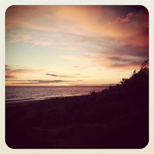 Solnedgang over Bornholm...<a href="/GirlTalkdk/">GirlTalk.dk</a> siger tak for i dag #fmdk #fmdk14