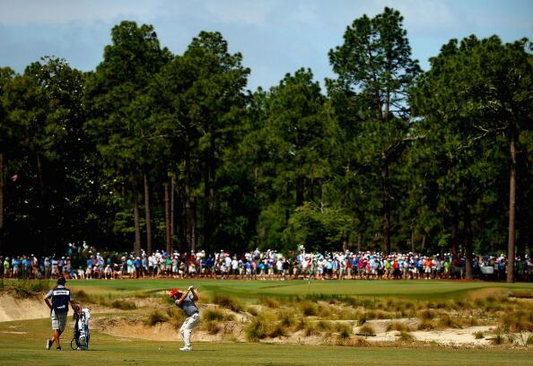LPGA's tweet image. U.S. Women's Open: Getting to Know Pinehurst, Hole 8, Par 4 #SameStage #History #USOpen bit.ly/1vbgvI2