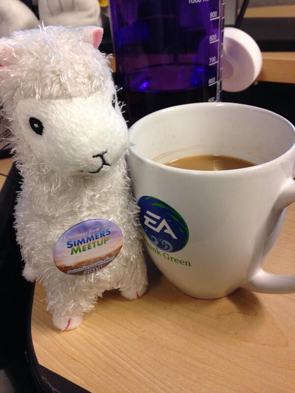 SimGuruRusskii's tweet image. Thanks everyone from the Simmers Meetup for the goodies!!! Coffeellama likes her button! You guys are &amp;lt;3