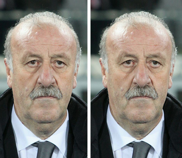 emartinprieto's tweet photo. LA CARA DE DEL BOSQUE ANTES Y DESPUÉS DEL PARTIDO http://t.co/Gg899EMO0K