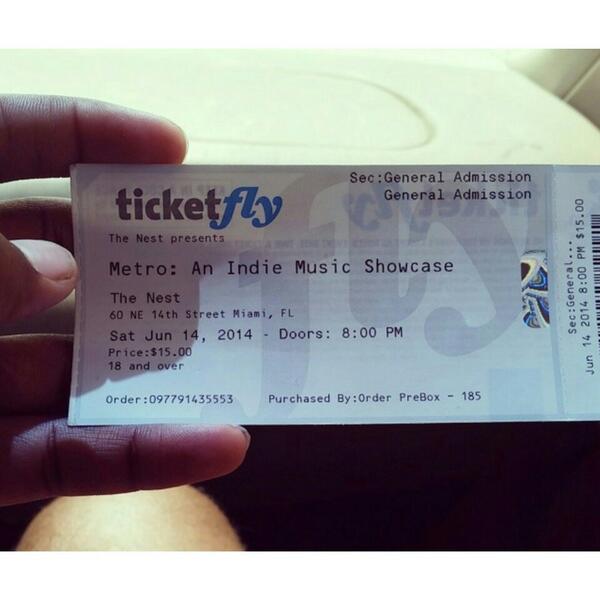 UnknownNebula's tweet photo. Only 9 tickets left! Come see @DreLaylow @BlaTe99 &amp; @VonExodus000 perform @ThenestMIA tomorrow night. Tix only $10. http://t.co/MDCB2viWFm