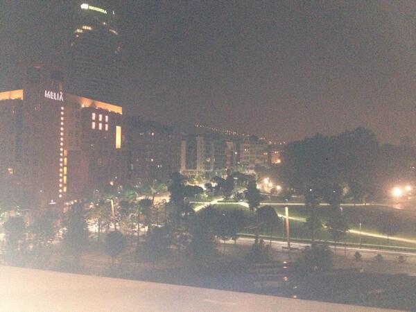 Una noche preciosa desde la terraza del etxanobe