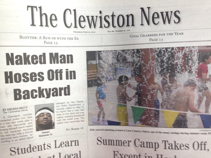 Stopped for a potty break in a tiny town. Just had to buy the local paper after seeing the front page<a href="/tag/stanleycupplayoffs"class="tags"><span>#stanleycupplayoffs</span></a>