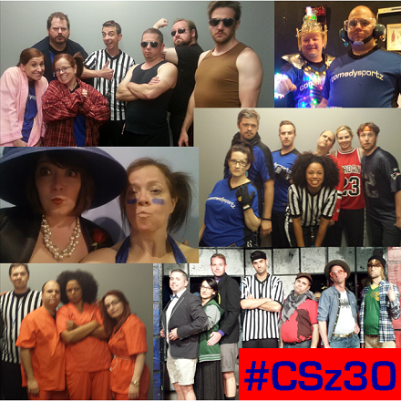 ComedySportzChi's tweet photo. Happy 30th for ComedySportz next week w/ new brand! Here's a recap of our own "new looks" #CSz30. http://t.co/r8BhvRe4s4