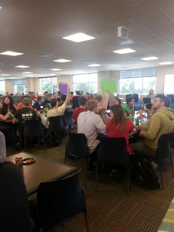 SettyHuaman's tweet photo. Rocking trivia night with the #cernerinterns! http://t.co/FxI6W63hY6