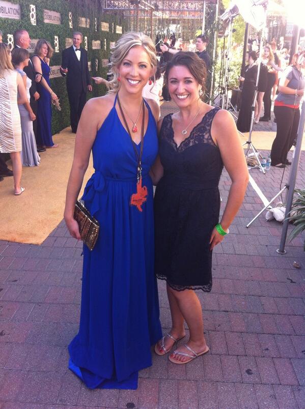 Look who I found! @PamelaGardner8 looking lovely in <a href="/bella_indy/">BellaBridesmaidsIndy</a>. Thx for the great #IndyZoob wx, Pam!