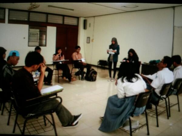 suasana debat :D semangat adek-adek
