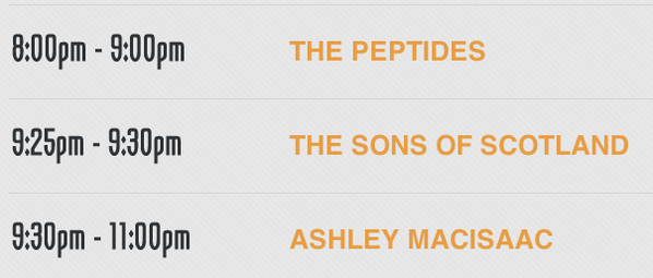 hannahvhee's tweet photo. #westfest is gonna be a blast tomorrow! But, The Sons of Scotland only get five minutes stage time?! #shortestsetever http://t.co/COY6zWhqqk