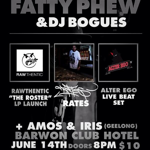 PLinkMC's tweet photo. Me and the crew playing Geelong tonite alongside the local Fav Fatty Phew and more.. Get down!! http://t.co/zoWt3hNiEJ