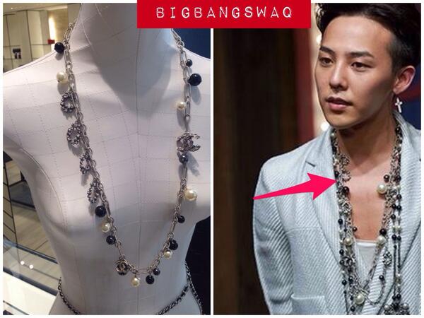 BIGBANGSWAQ on X: GD was wearing CHANEL COCO Pearl Necklace at