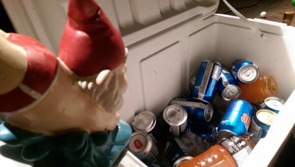 LatulippeMartin's tweet photo. @RoamingGnome  is watching beer http://t.co/aeh3LLJOpN