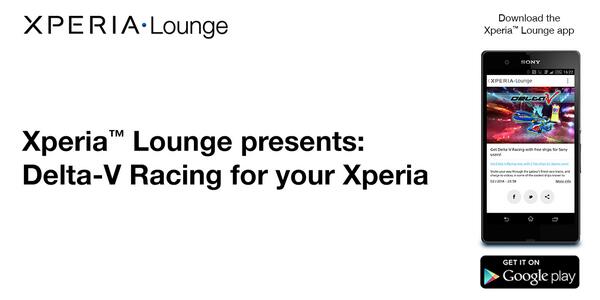sonyxperia's tweet photo. Head to #XperiaLounge to download #DeltaVRacing with 3 free ships for your Xperia! http://t.co/1IVonf6SM7 http://t.co/ZNXWyrB6ys