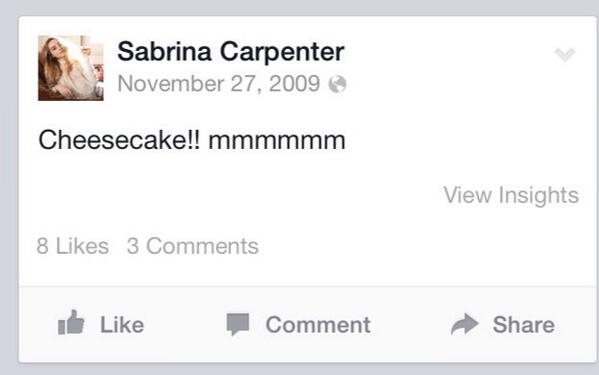 SabrinaAnnLynn's tweet photo. Sabrina you have not changed since 2009 http://t.co/DT1aq3sbMb