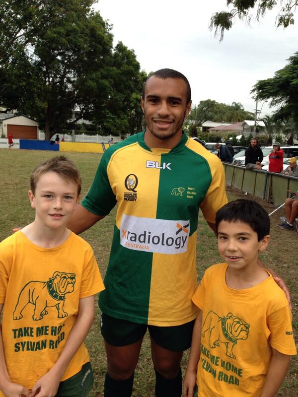 <a href="/WestsBulldogs/">Wests Bulldogs Rugby</a> <a href="/Reds_Rugby/">Queensland Reds</a> Will Genia stepping out for the Doggies with U9 Harlequins 9 &amp; 10 Will Shaw and Ryan Shaw