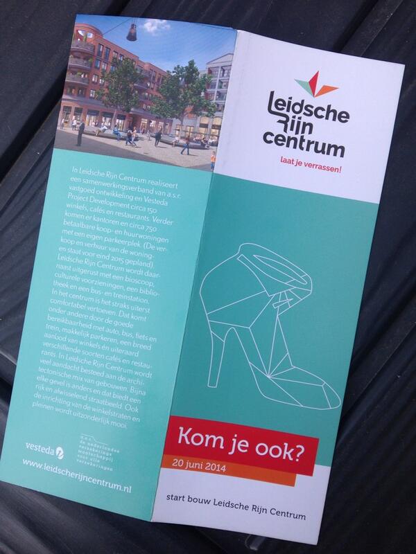Info over #leidscherijn centrum op 20 juni met slaan van 1e paal door wethouder Kees Gerlof. Leidscherijncentrum.nl