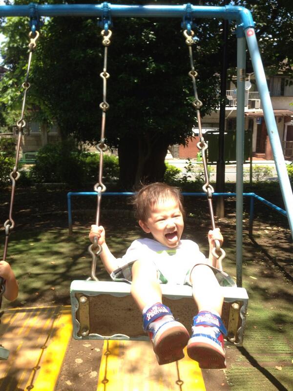 kidmamapi's tweet photo. SPスマイル♡ひっさびさのあっくんと公園♡楽しかったみたいー😆 http://t.co/JvVXta16mI