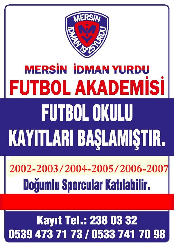 Mersin idman yurdu futbol akademisi açılıyor.