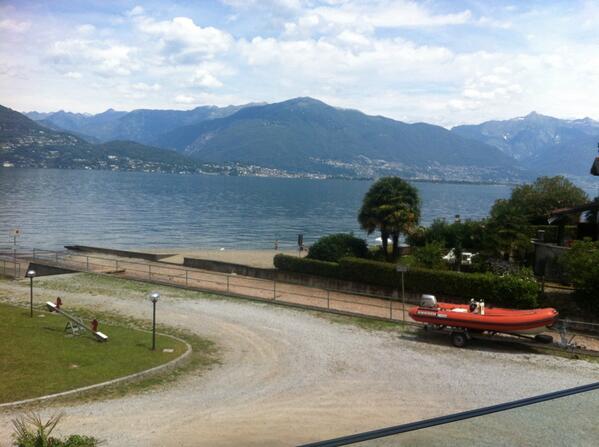 JamsHard's tweet image. Lunch at Lake Maggiore @Ride25Tweet