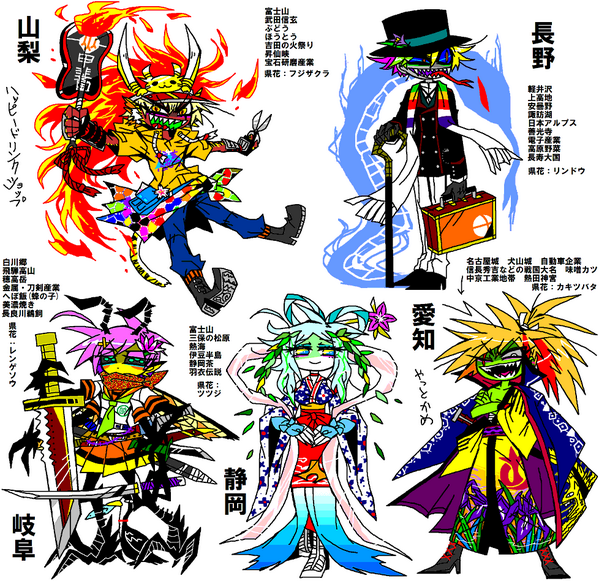 Twitter पर Inuziniプリ男 都道府県擬人化 中部地方 Http T Co Okz0pwos