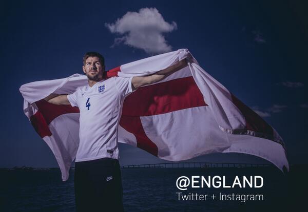 It's match day! @england take on @azzurri tonight. Steven Gerrard and the Three Lions are ready for the #WorldCup