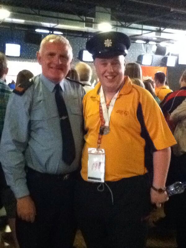 Legaartis's tweet photo. Acting Superintendent Michael Gallagher with Ciaran Mallon, Patrick Quinn and Sean Campbell #SOGames2014 @SOIreland http://t.co/S4xiO86J2h