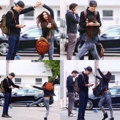 I have two moods.
Venessa Hudgens 
OR
Her boyfriend