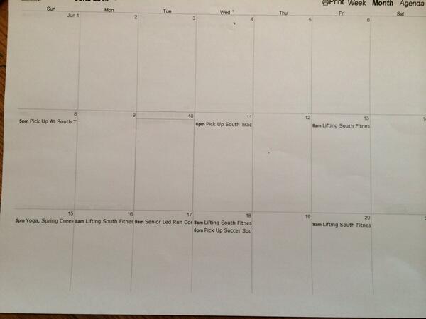 SCGSOC's tweet photo. Here's the summer schedule guys!! http://t.co/mVFqqHWMuF