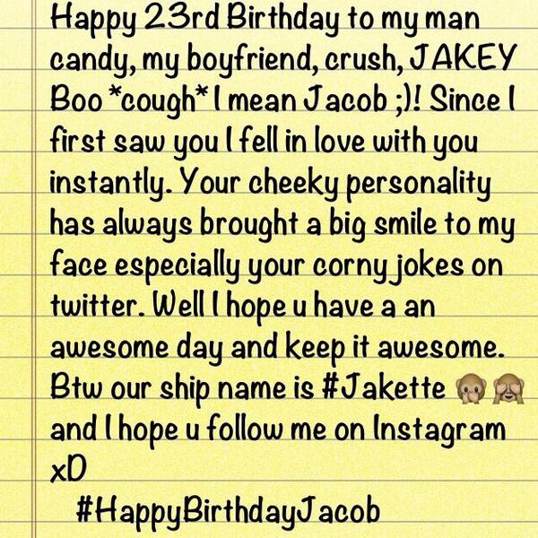 We Love You Jacob tweet media