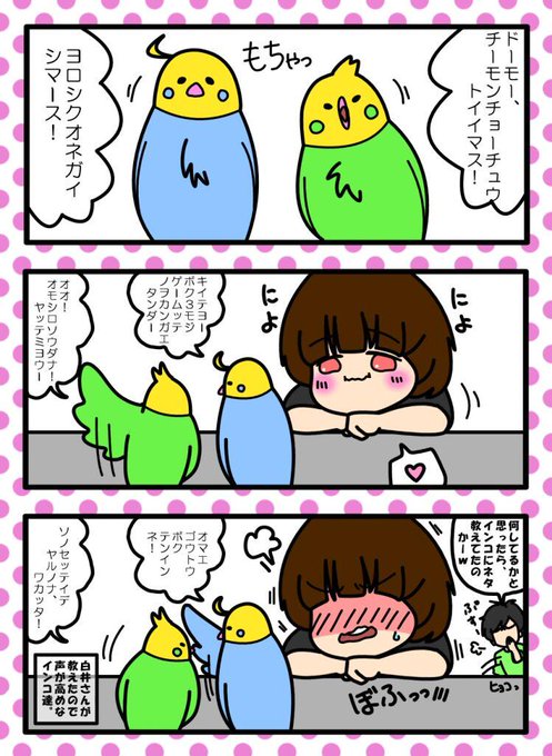 オウムとインコの日のtwitterイラスト検索結果 古い順
