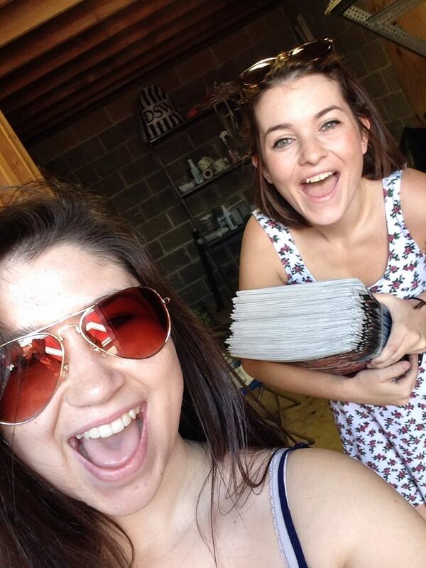 Editors distributing papers at graduation. Make sure you get your copy of the senior issue!