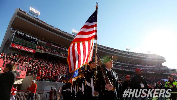 Huskers's tweet photo. Happy Flag Day #Huskers!

Go Big Red, White and Blue!
#USA http://t.co/TbscO724NU