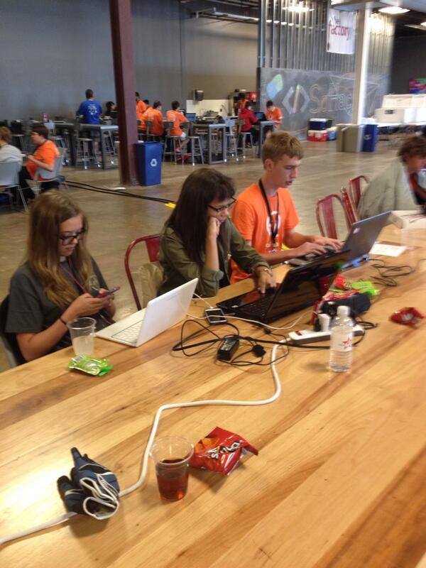 wereguppy's tweet image. #sohacks Devs at work 20 hours into the Hackathon.
