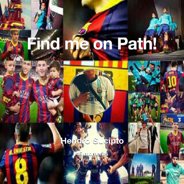hendalben's tweet photo. I've shared 46 memories with my friends on #Path - see them now at http://t.co/aMV2jjVmO6! #thepersonalnetwork http://t.co/Zds5zYgD2A