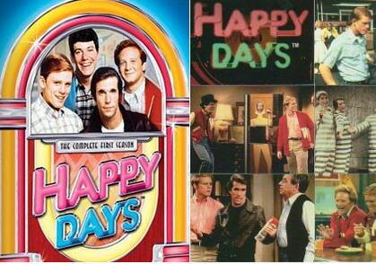 レトロ系 Happy Days 1974年から放送 1950年代のアメリカを舞台にした青春グラフティドラマ 主人公リッチーと仲間のポッティー ラルフ レザージャケットがトレー ドマークの不良フォンジーたちの喜怒哀楽に満ちた日常を描く Http T Co Ofo2os445y