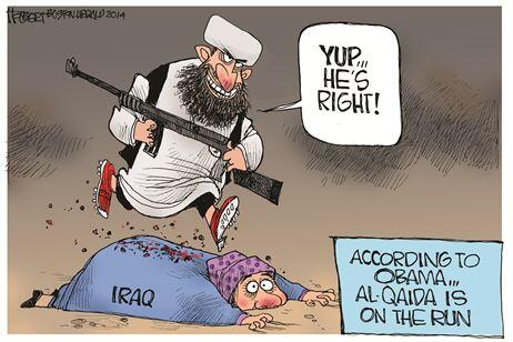 This cartoon proves Obama right about Al-Qaida being on the run
