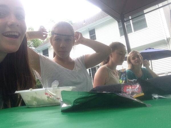 Haley_Bakey's tweet photo. Awkward freshman take on grad party http://t.co/cehN0ROPN1