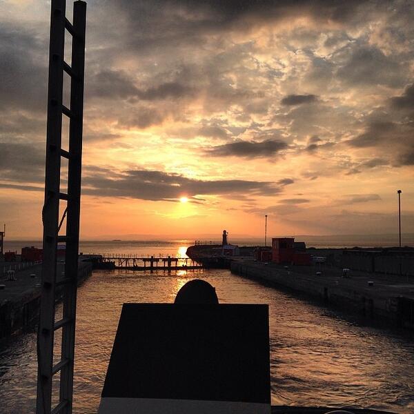 Sunset at Avonmouth Lock