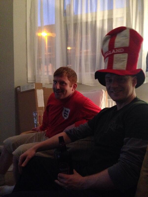 kategardner25's tweet photo. Come on England #myworldcupseat http://t.co/cXAmW7c8CK