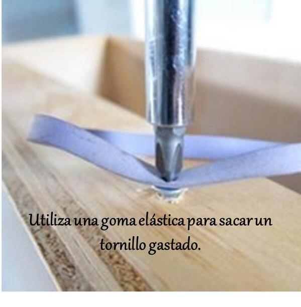 Trabajitos en casa este fin de semana del #DíaDelPadre? Compartimos algunos truquitos prácticos con gomas elásticas.