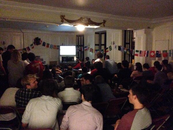 And we're back - JCR packed for the second half