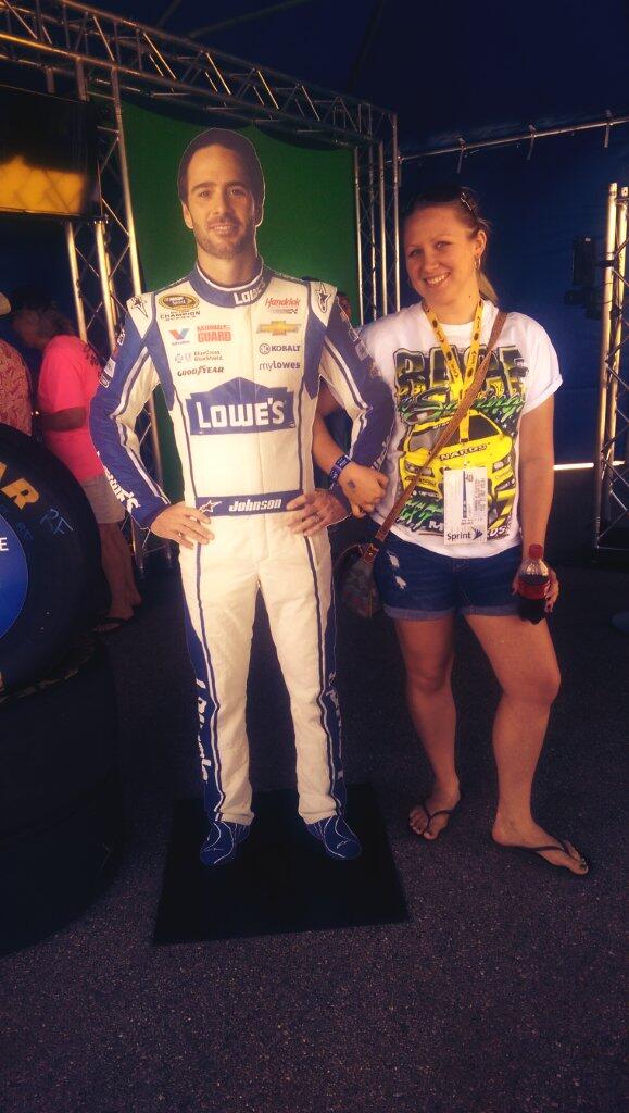 JennikaNevala's tweet photo. @JimmieJohnson OH hey Jimmie! My bets are on you tomorrow! Good luck! #SUMMERFAST  @MISpeedway #QL400 http://t.co/paxCtNn3TH
