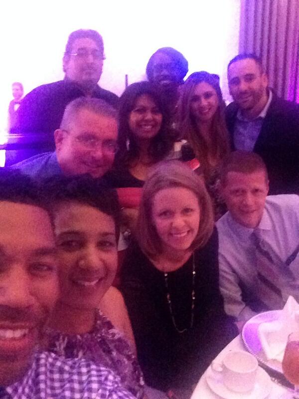 Congrats to Sinu and Manoj! Your coworkers at Broadridge!