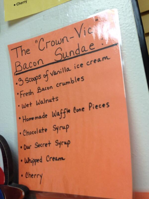 come try our new special sundae 😛