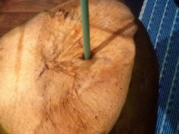toledorbe's tweet photo. Se q es trillado agrio de doble sentido patán pero lo siento no pude evitarlo Y ahora como partimos este coco? http://t.co/J3DEr8LOcc