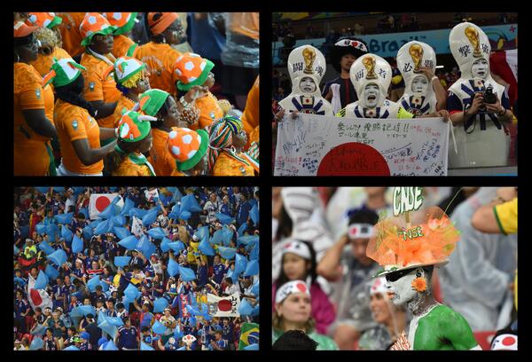 FIFAWorldCup's tweet photo. LIVE: #CIV &amp; #JPN have kicked off the second half in Recife #WorldCup #CIVJPN #joinin - http://t.co/6ZrtgGU2na http://t.co/RzcQh7Kf5J
